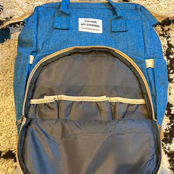 YOU ARE MY SUNSHINE by Young Fashion Backpack diaper bag backpack, NEW - Picture 2 of 6